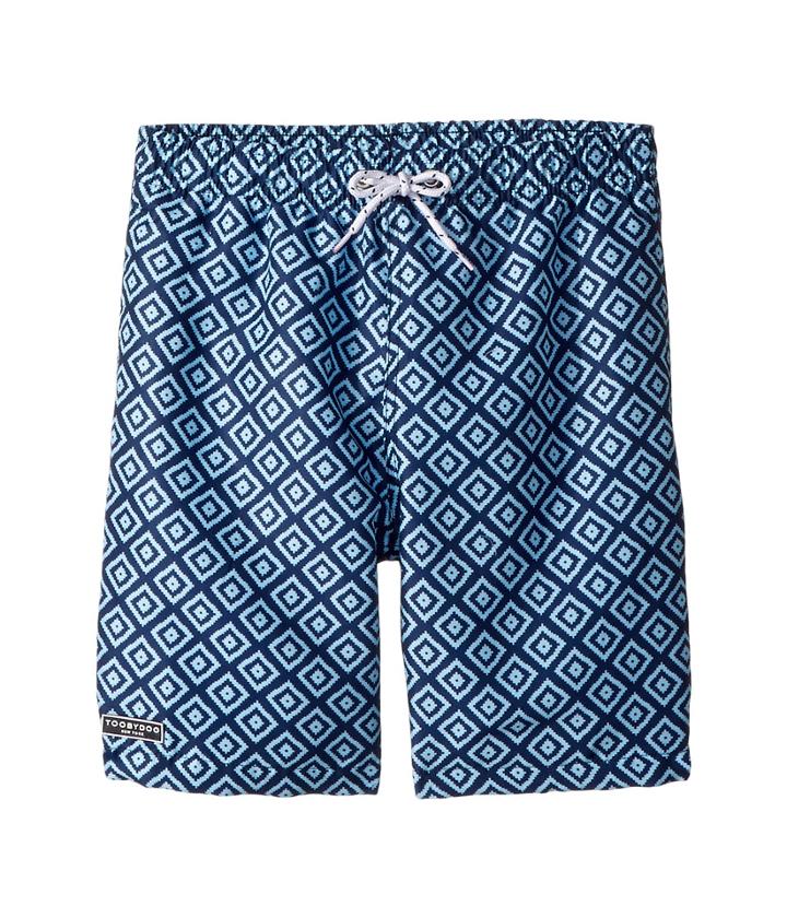 Toobydoo - Multi Blue Patterned Swim Shorts