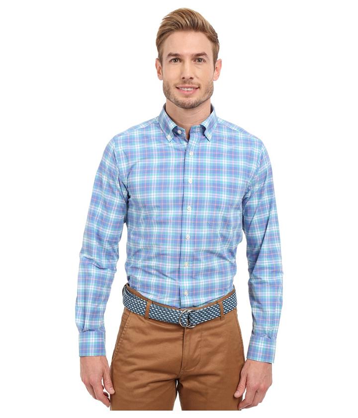 Vineyard Vines - Blanchard Beach Plaid Performance Slim Murray Shirt