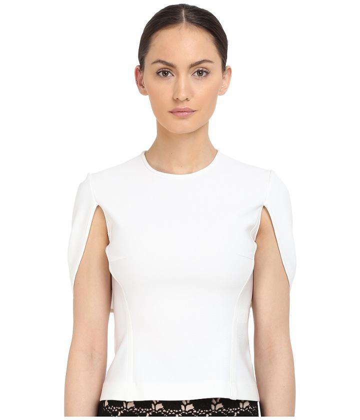 Yigal Azrou  L - Mechanical Stretch Cape Top