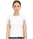 Yigal Azrou  L - Mechanical Stretch Cape Top
