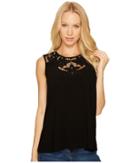Cece - Knit Top With Floral Cut Out Neckline