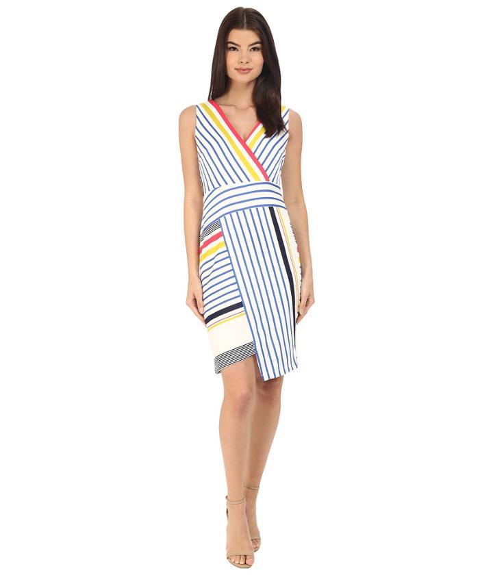 Donna Morgan - Sleeveless Scuba Bodycon With V-neck