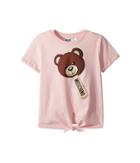 Moschino Kids - Short Sleeve Teddy Bear Graphic T-shirt W/ Front Knot