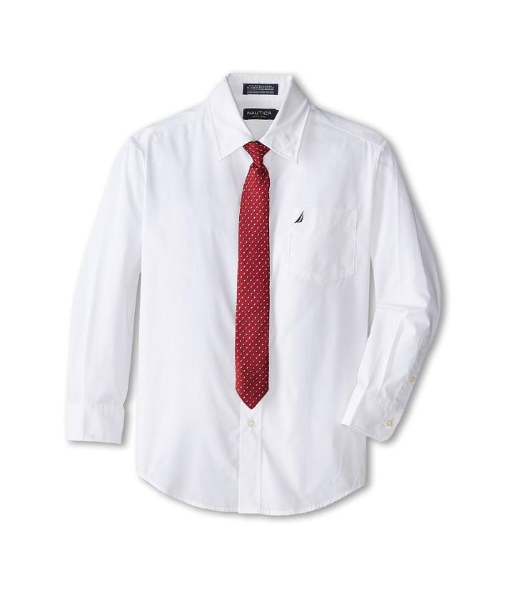 Nautica Kids - Long Sleeve Poplin Shirt/tie Set