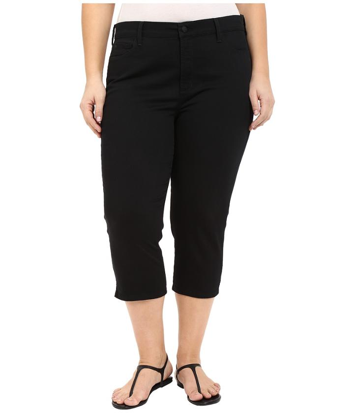 Nydj Plus Size - Plus Size Ariel Crop W/ Slit In Black