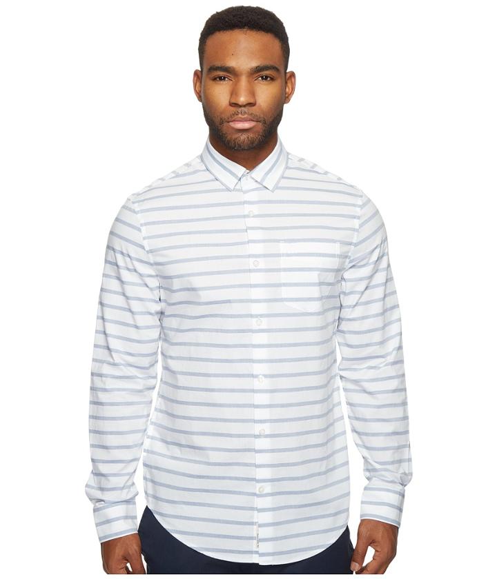 Original Penguin - Long Sleeve Horizontal Jaspe Woven Shirt