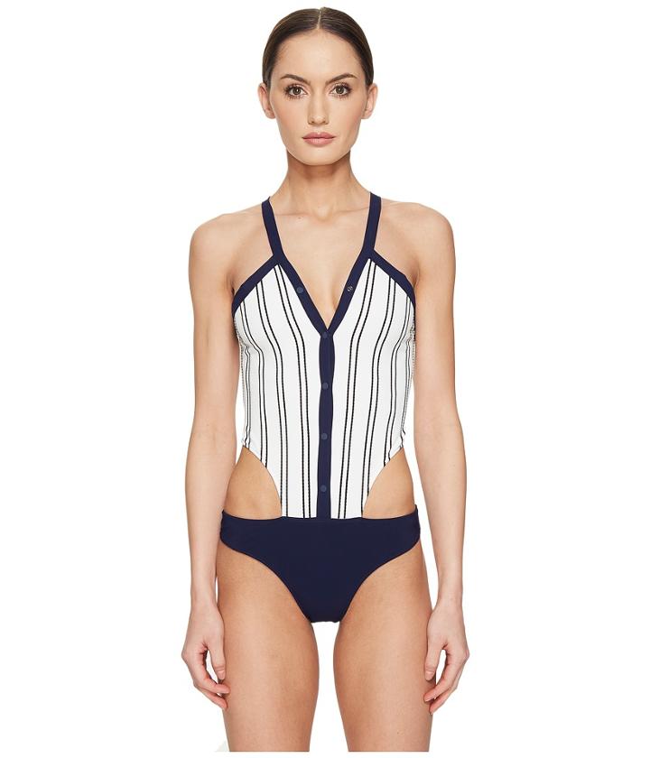Jonathan Simkhai - Collared Oxford One-piece