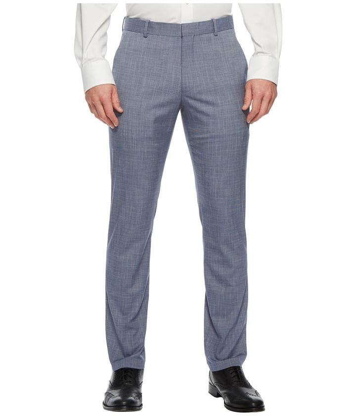 Perry Ellis Portfolio - Slim Fit Stretch Crosshatch Dress Pant