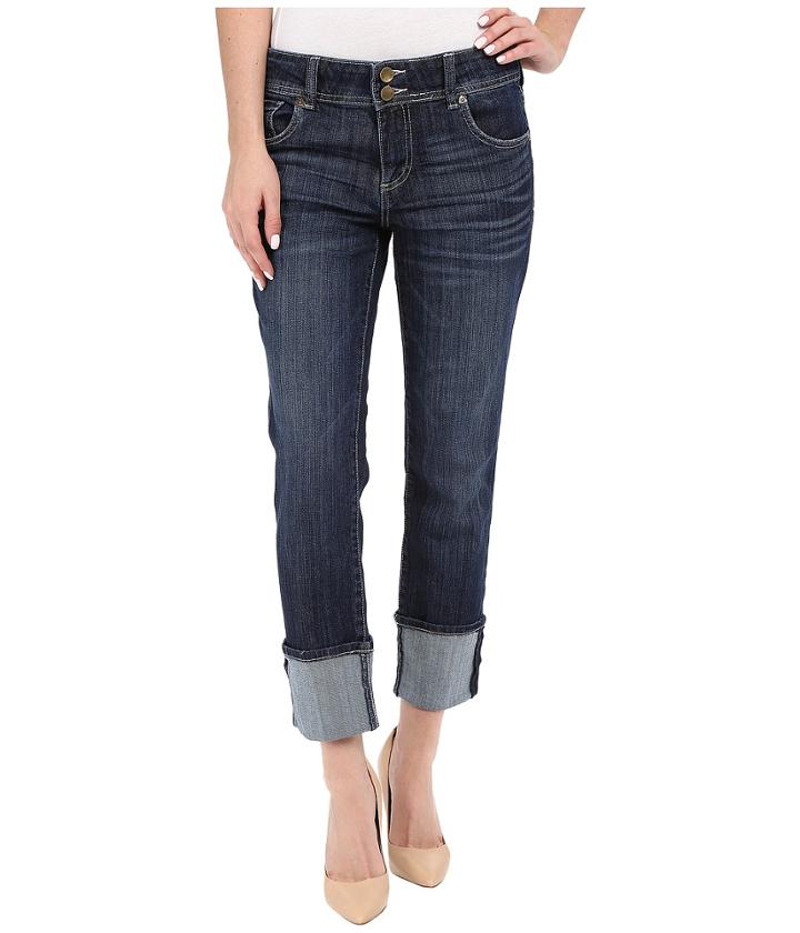 Kut From The Kloth - Cameron Straight Leg Wide Roll In Provide W/ Dark Stone