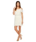 Adrianna Papell - Ella Mosaic Lace Off The Shoulder Sheath Dress With Blouson Bodice