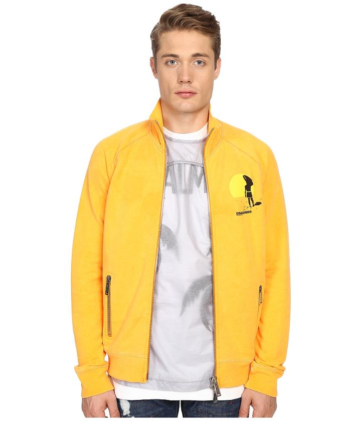 Dsquared2 - Classic Fit Jersey Zip Sweatshirt