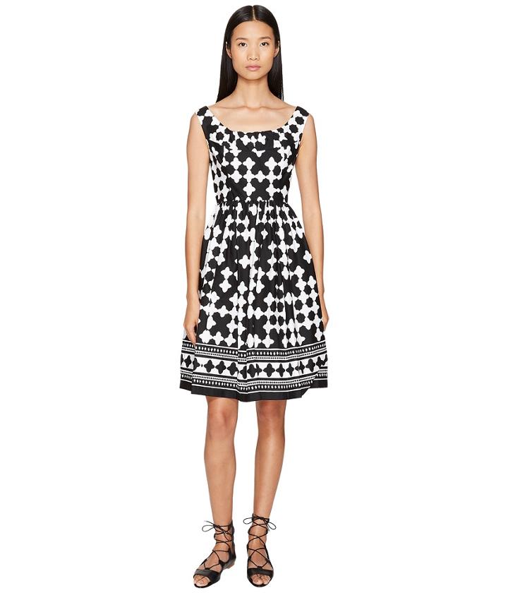 Kate Spade New York - Spice Things Up Lantern Scoop Neck Dress