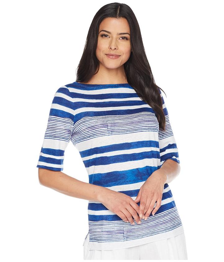 Lauren Ralph Lauren - Striped Boat Neck Top