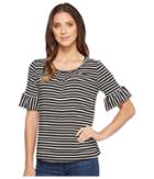 B Collection By Bobeau - Ellie Soft Flute Sleeve Knit Top