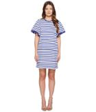 Kate Spade New York - Broome Street Stripe Flutter Sleeve Dress