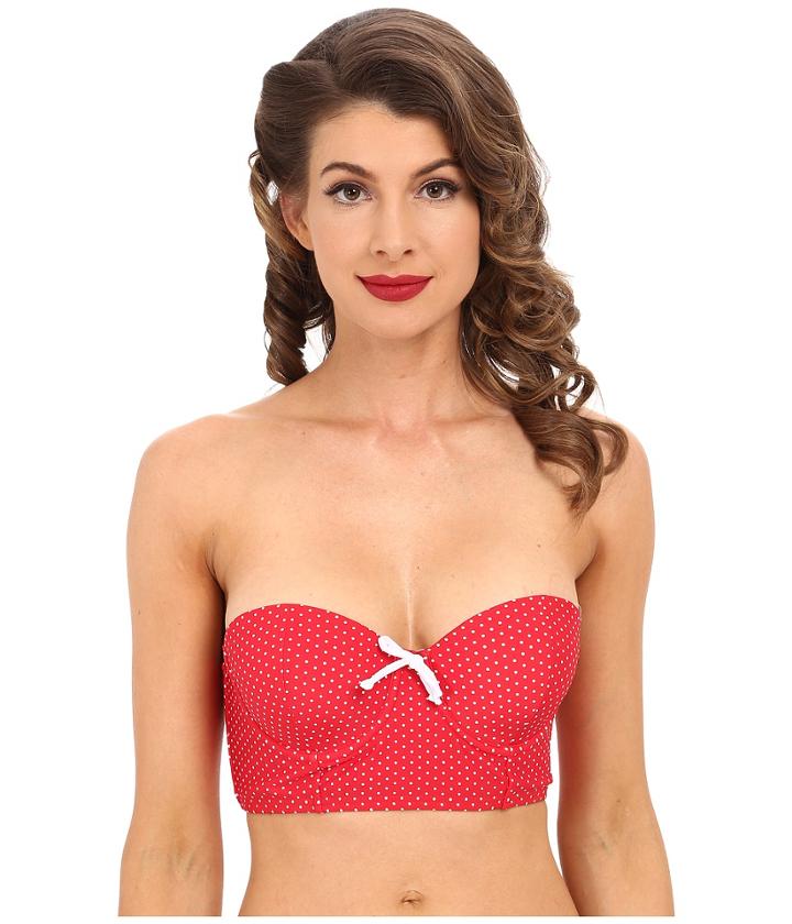 Unique Vintage - Katy Swim Crop Top