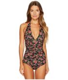 Dolce &amp; Gabbana - Floral Tie Neck Maillot Swim One-piece