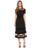 Red Valentino - Jeryse Dress With Point D'esprit