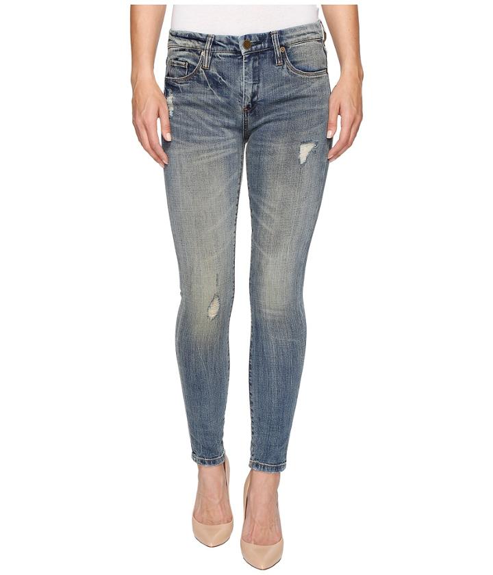 Blank Nyc - Denim Mid-rise Distressed Skinny In Game Over
