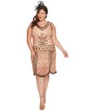 Unique Vintage - Plus Size Caspian Flapper Dress