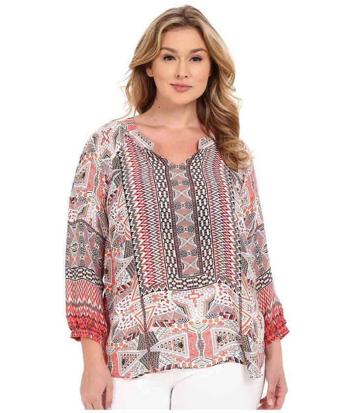 Nic+zoe - Plus Size Prismatic Top