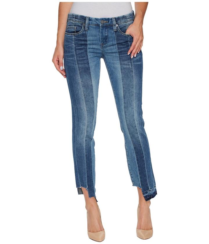 Blank Nyc - Novelty Denim Skinny With Seaming Detail Contrast Of Denim Washes In High And Low