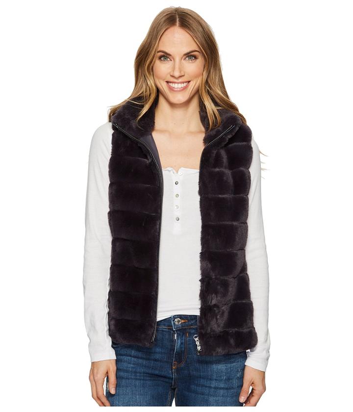 Dylan By True Grit - Soft Faux-fur Zip Vest