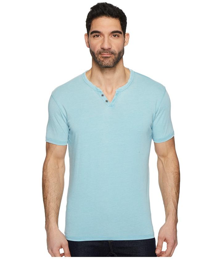 Lucky Brand - Burnout Button Notch Shirt