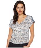 Lucky Brand - V-neck Peasant Top