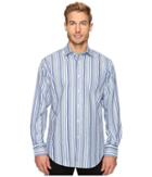 Thomas Dean &amp; Co. - Long Sleeve Multi Stripe Sport Shirt