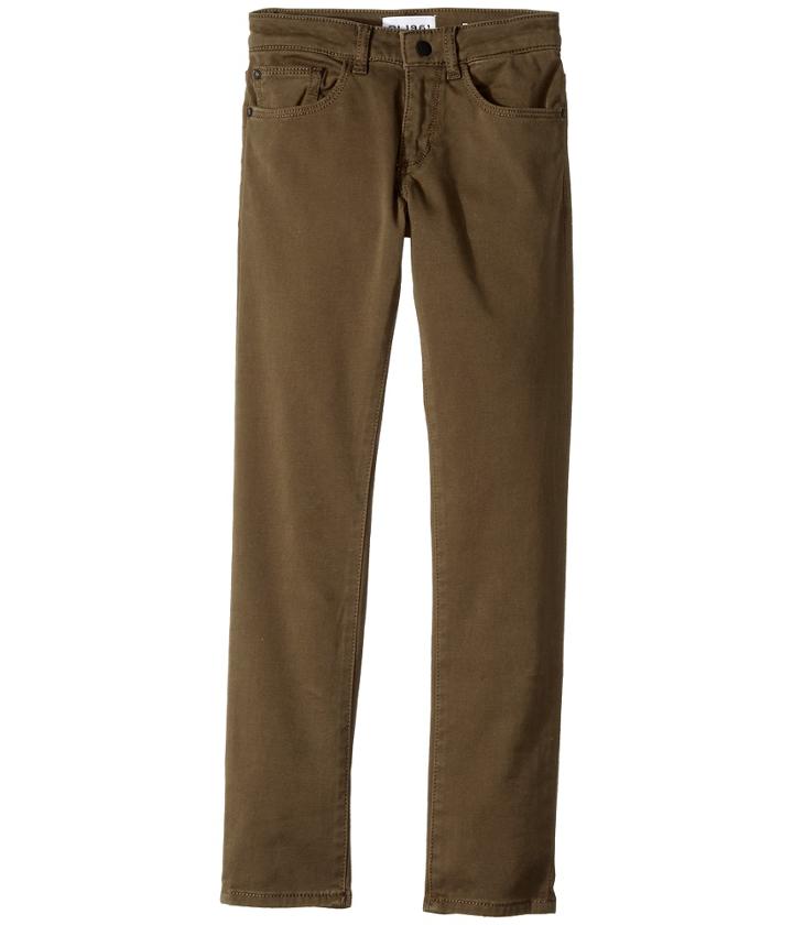 Dl1961 Kids - Brady Slim Twill Pants In Squad