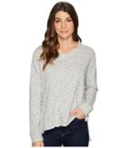 Mod-o-doc - Mini Zigzag Stripe Step Hem Boxy Sweater