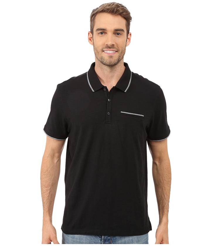 Calvin Klein - Liquid Cotton Short Sleeve Slub Tipped Polo