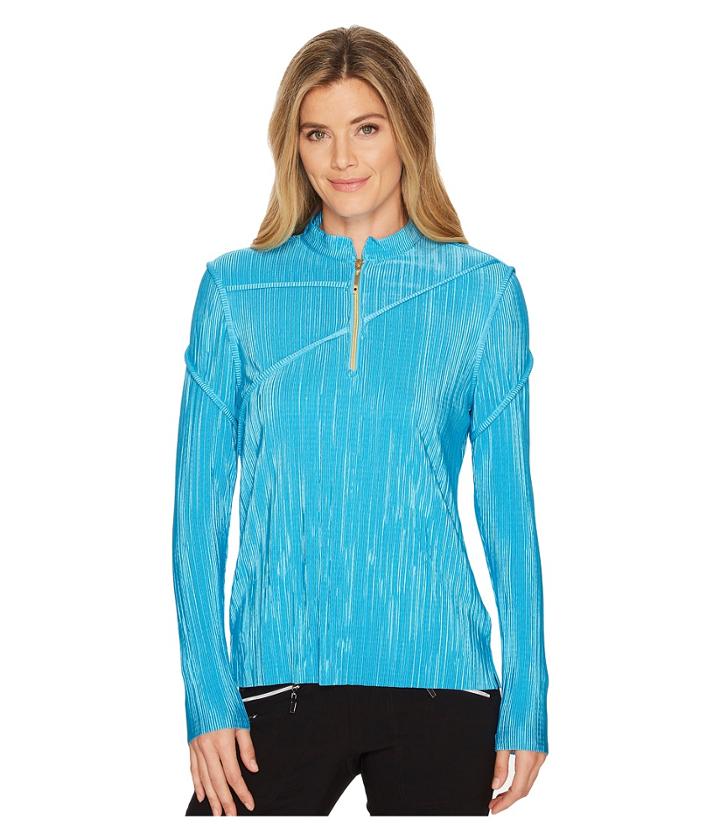 Jamie Sadock - Diagonal Crunchy Textured Long Sleeve Top