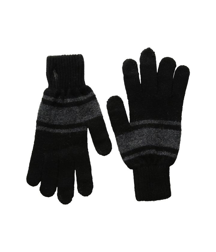 Polo Ralph Lauren - Cashmere Blend Rugby Stripe Touch Gloves