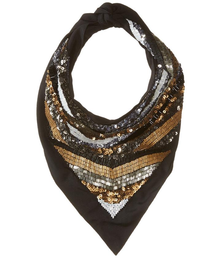 The Kooples - Scarf With Sequins And Pearls