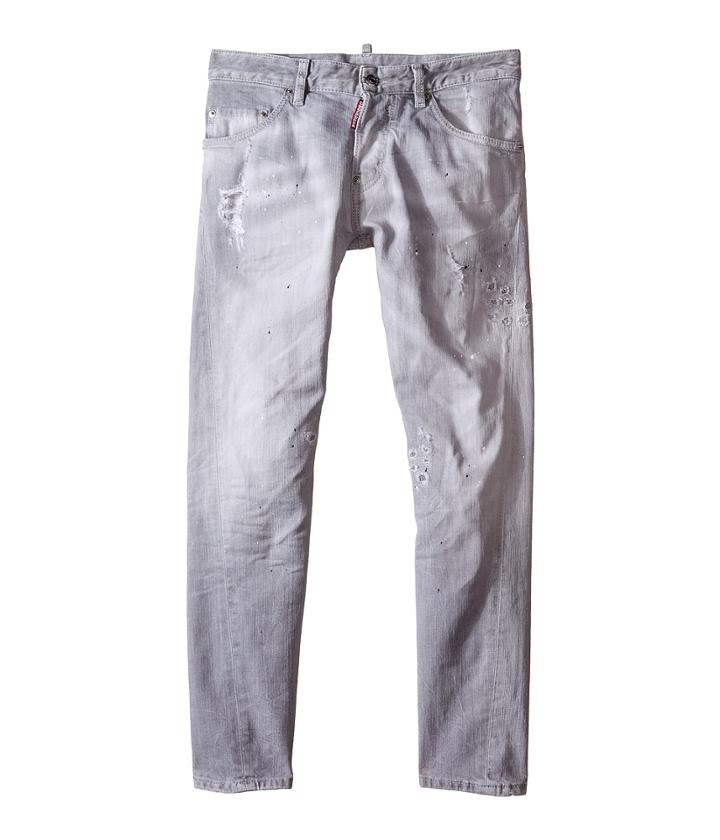 Dsquared2 - Light Grey Wash Twist Kenny Jeans