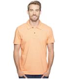 Agave Denim - Short Sleeve Polo Italian Pique In Orange