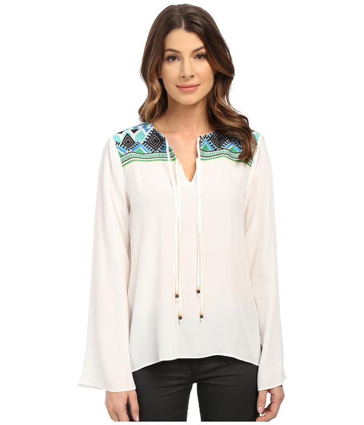 Hale Bob - Hot Heavy In Havana Embroidered Blouse