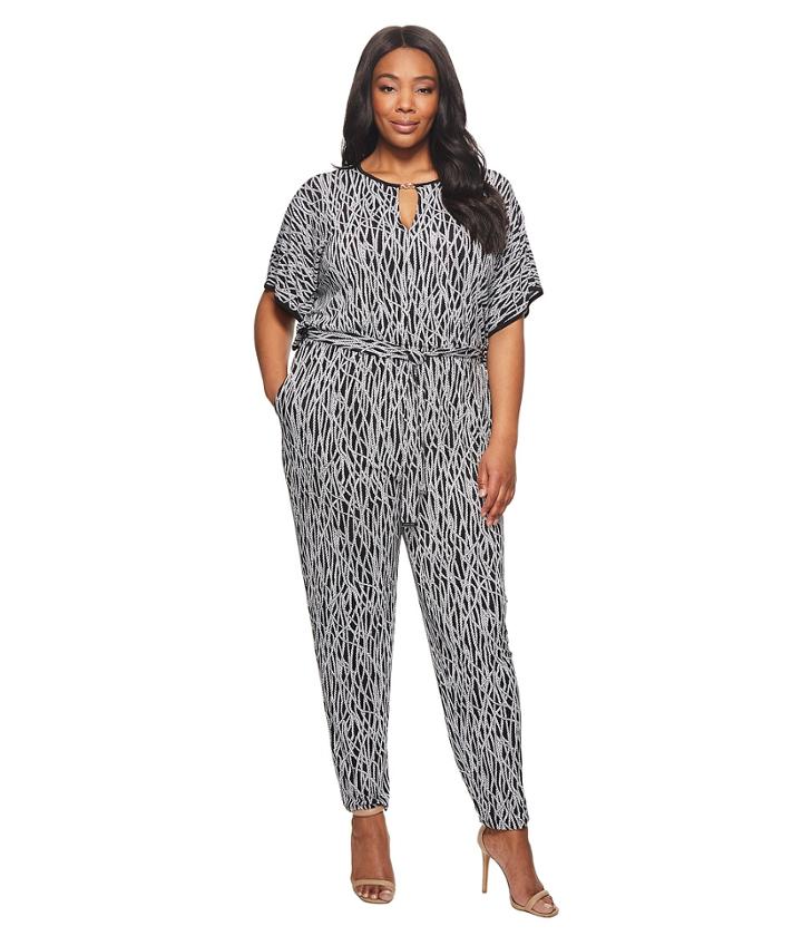 Michael Michael Kors - Plus Size Square Sleeve Jumpsuit