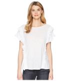 Two By Vince Camuto - Ruffle Front/cuff Drop Shoulder Top