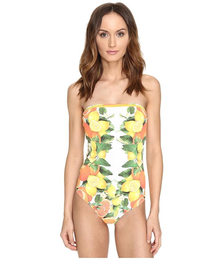Stella Mccartney - Iconic Prints Strapless One-piece