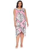 Nic+zoe - Plus Size Etched Leaves Wrap Dress