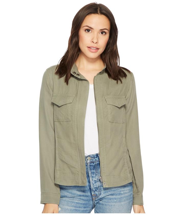 Liverpool - Anorak Shirt Jacket In Textured Tencel