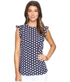 Michael Michael Kors - Lottie Dot Flutter Sleeve Top
