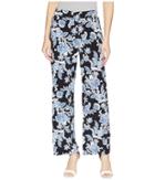 Vince Camuto - Woodblock Floral Wide Leg Pull-on Pants
