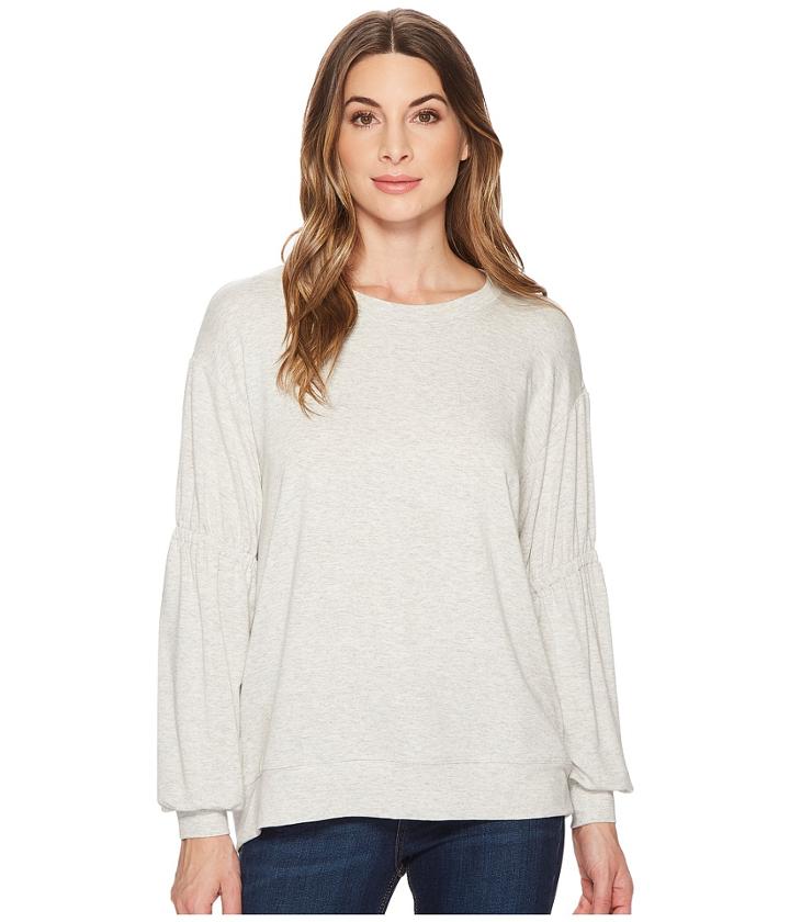 Michael Stars - Elevated French Terry Gathered Sleeve Sweatshirt