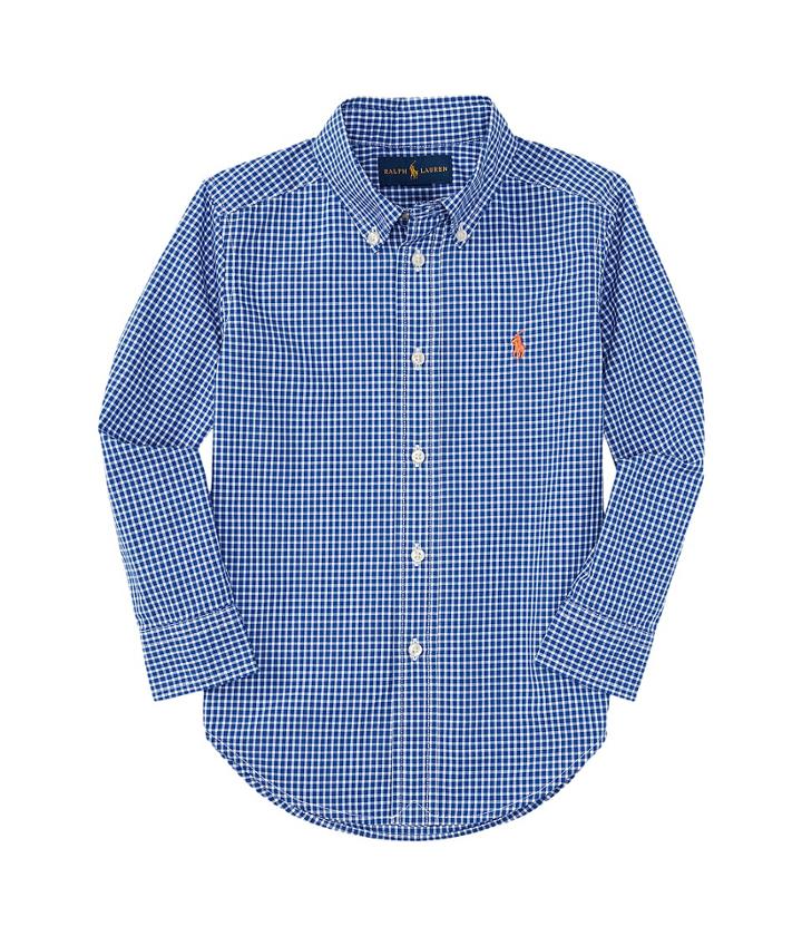 Polo Ralph Lauren Kids - Yarn-dyed Poplin Long Sleeve Button Shirt