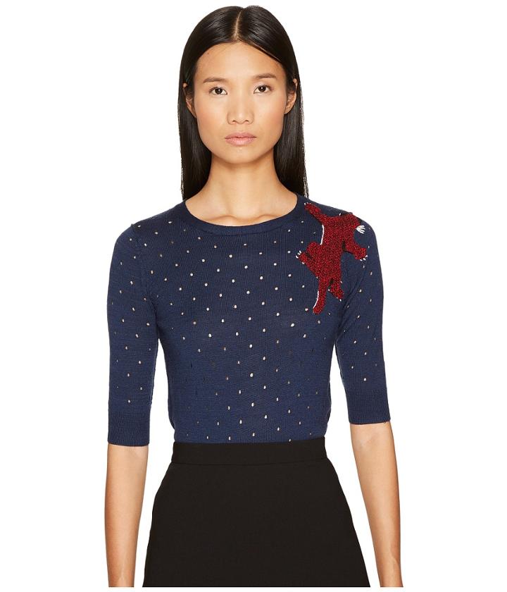 Sonia By Sonia Rykiel - Perforated Woolsilk Knit Sweater