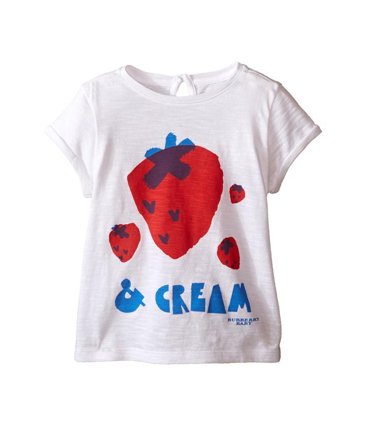 Burberry Kids - Short Sleeve Strawberry Cream Tee